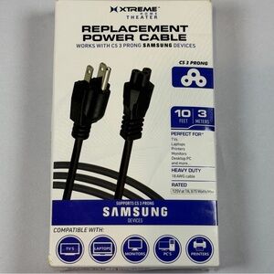 Xtreme‎ Black Replacement Power Cable